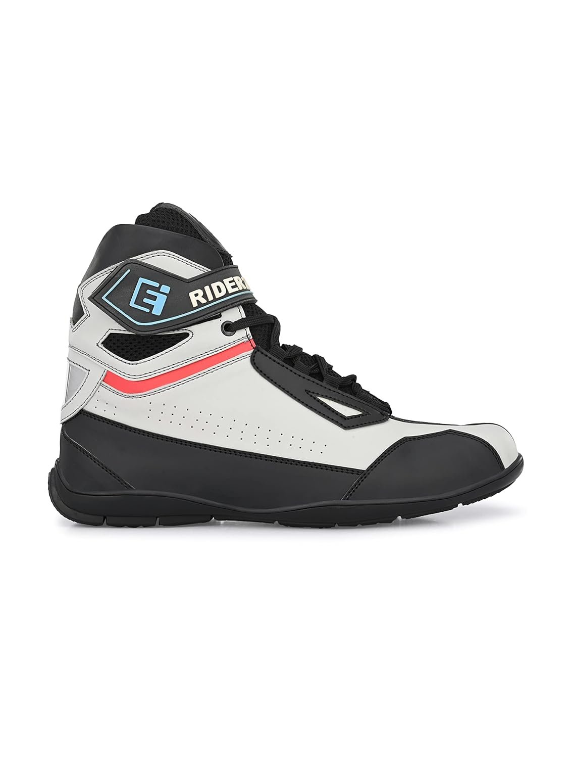 Eego Italy Mens Rider-2, Water Resistant Biker Boot/Motorcycle Riding Boot, Light Weight & Anti Slip Sole, Padded In Socks, 3M Reflectors, Walkable With Shin And Ankle Protection_Rider-2-Grey-10 - Image 3