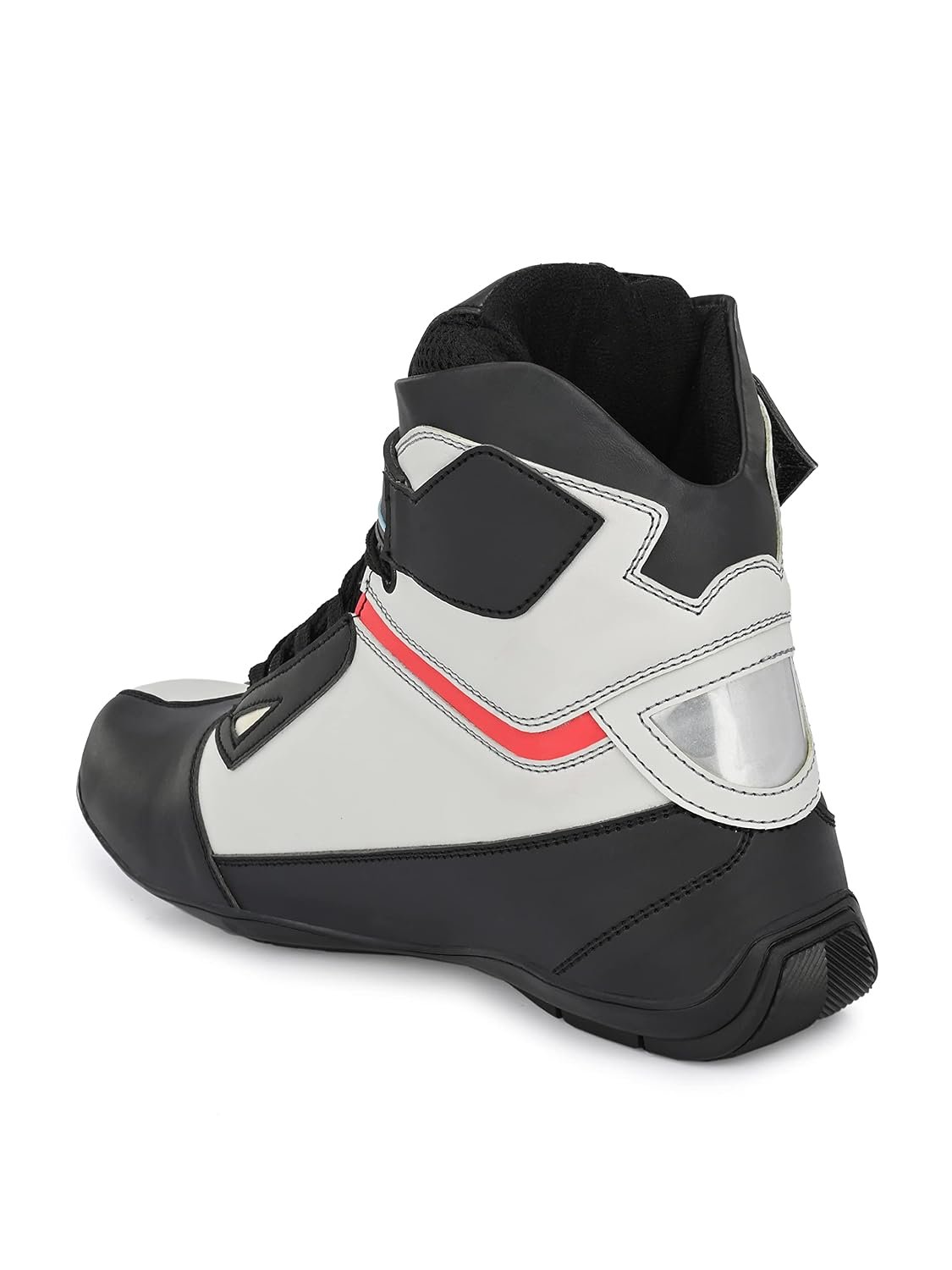Eego Italy Mens Rider-2, Water Resistant Biker Boot/Motorcycle Riding Boot, Light Weight & Anti Slip Sole, Padded In Socks, 3M Reflectors, Walkable With Shin And Ankle Protection_Rider-2-Grey-10 - Image 4