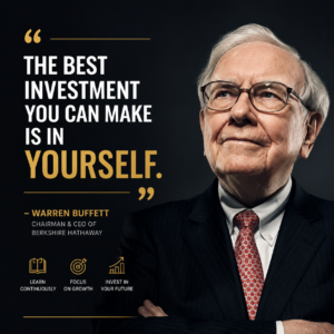 Warren Buffett Inspirational Quote Wall Art